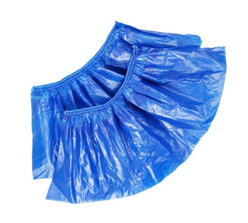 Бахилы двойные КОМПЛЕКТ 500шт (250пар) STRONG, 39х14см, двойная резинка, 96мкм, 10г,, НД2-8/40/2р-С-С