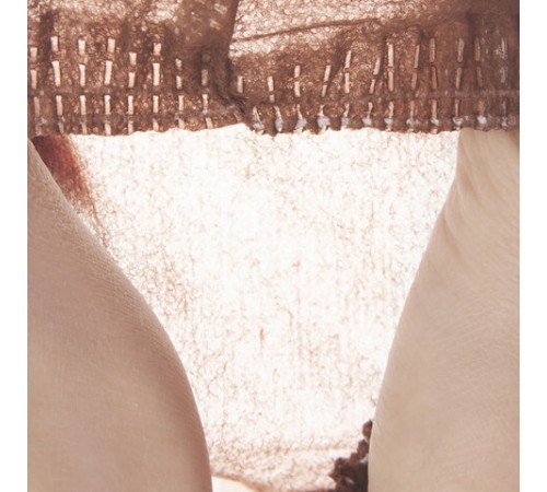 Бахилы ламинированные КОМПЛЕКТ 500шт, 38х16см, спанбонд + ПВД, 100мкм, 13г, коричнев,, ПВД-50/2р-Кор-Б