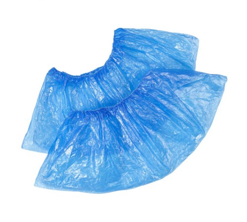 Бахилы двойные КОМПЛЕКТ 1000шт (500пар) ЭКСТРА, 39х14см, двойная резинка, 32мкм, 3,9г, ПНД2-8/8/2р-С-С