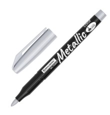 Маркеры для декорирования и рисования ЗОЛОТО и СЕРЕБРО, METALLIC MARKER, линия письма 1-2 мм, BRAUBERG, 152655