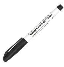 Маркер для ткани ЧЕРНЫЙ, TEXTILE MARKER, несмываемый, круглый наконечник 1-3 мм, BRAUBERG, 152657