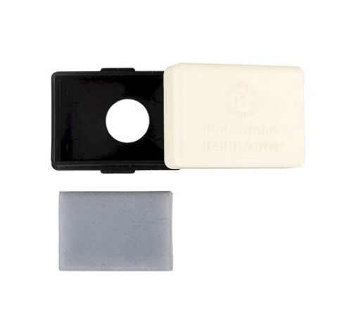 Ластик-клячка KOH-I-NOOR, 37х25х10 мм, серый, мягкий, натуральный каучук, пластиковый футляр 6427015001KD