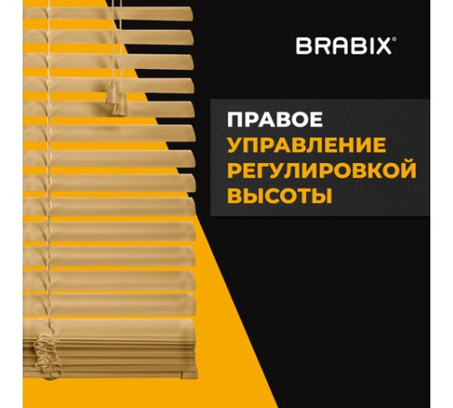 Жалюзи горизонтальные BRABIX 55х160 см, АЛЮМИНИЙ, цвет бежевый, 608636 Жалюзи горизонтальные BRABIX 55х160 см, АЛЮМИНИЙ, цвет бежевый, 608636