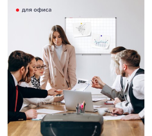 Доска магнитно-маркерная В КЛЕТКУ, 60х90 см, алюминиевая рамка, BRAUBERG "Extra", 237563 Доска магнитно-маркерная В КЛЕТКУ, 60х90 см, алюминиевая рамка, BRAUBERG "Extra", 237563