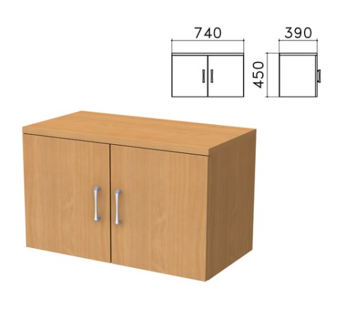 Шкаф-антресоль "Монолит", 740х390х450 мм, цвет бук бавария, АМ01.1