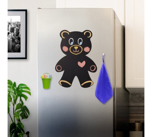 Доска на холодильник магнитно-меловая 30х40 см "Teddy Bear" с набором аксессуаров, BRAUBERG, 237841 Доска на холодильник магнитно-меловая 30х40 см "Teddy Bear" с набором аксессуаров, BRAUBERG, 237841