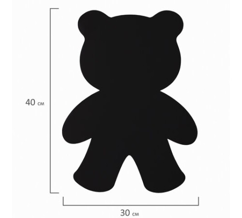Доска на холодильник магнитно-меловая 30х40 см "Teddy Bear" с набором аксессуаров, BRAUBERG, 237841 Доска на холодильник магнитно-меловая 30х40 см "Teddy Bear" с набором аксессуаров, BRAUBERG, 237841