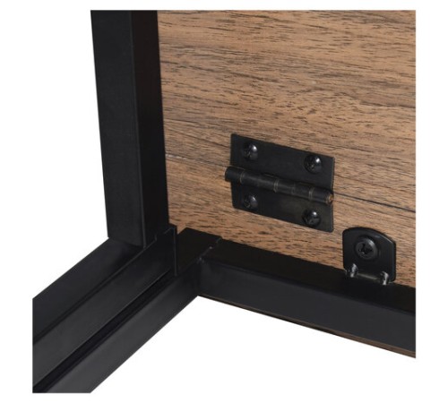 Стол на металлокаркасе BRABIX "LOFT CD-001", 800х440х740 мм, складной, цвет морёный дуб, 641209 Стол на металлокаркасе BRABIX "LOFT CD-001", 800х440х740 мм, складной, цвет морёный дуб, 641209