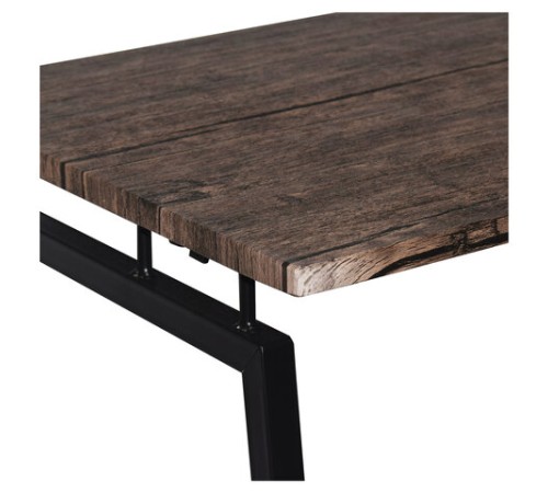 Стол на металлокаркасе BRABIX "LOFT CD-001", 800х440х740 мм, складной, цвет морёный дуб, 641209 Стол на металлокаркасе BRABIX "LOFT CD-001", 800х440х740 мм, складной, цвет морёный дуб, 641209