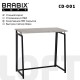 Стол на металлокаркасе BRABIX "LOFT CD-001", 800х440х740 мм, складной, цвет дуб антик, 641210