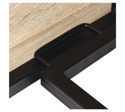 Стол на металлокаркасе BRABIX "LOFT CD-001", 800х440х740 мм, складной, цвет дуб натуральный, 641211 Стол на металлокаркасе BRABIX "LOFT CD-001", 800х440х740 мм, складной, цвет дуб натуральный, 641211