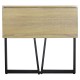 Стол на металлокаркасе BRABIX "LOFT CD-001", 800х440х740 мм, складной, цвет дуб натуральный, 641211