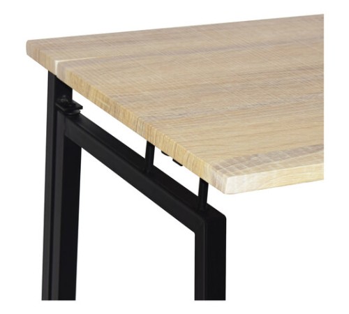 Стол на металлокаркасе BRABIX "LOFT CD-001", 800х440х740 мм, складной, цвет дуб натуральный, 641211 Стол на металлокаркасе BRABIX "LOFT CD-001", 800х440х740 мм, складной, цвет дуб натуральный, 641211