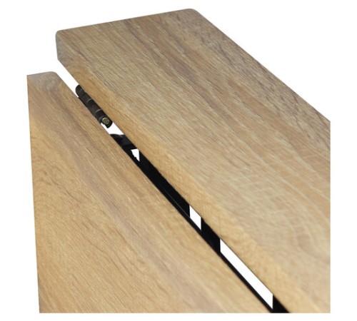 Стол на металлокаркасе BRABIX "LOFT CD-001", 800х440х740 мм, складной, цвет дуб натуральный, 641211 Стол на металлокаркасе BRABIX "LOFT CD-001", 800х440х740 мм, складной, цвет дуб натуральный, 641211