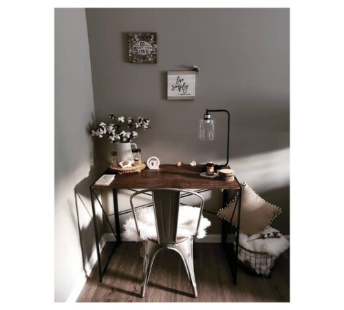 Стол на металлокаркасе BRABIX "LOFT CD-002", 1000х500х750 мм, складной, цвет морёный дуб, 641212 Стол на металлокаркасе BRABIX "LOFT CD-002", 1000х500х750 мм, складной, цвет морёный дуб, 641212