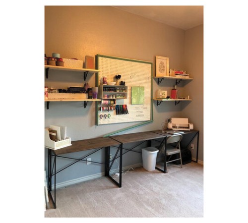 Стол на металлокаркасе BRABIX "LOFT CD-002", 1000х500х750 мм, складной, цвет морёный дуб, 641212 Стол на металлокаркасе BRABIX "LOFT CD-002", 1000х500х750 мм, складной, цвет морёный дуб, 641212