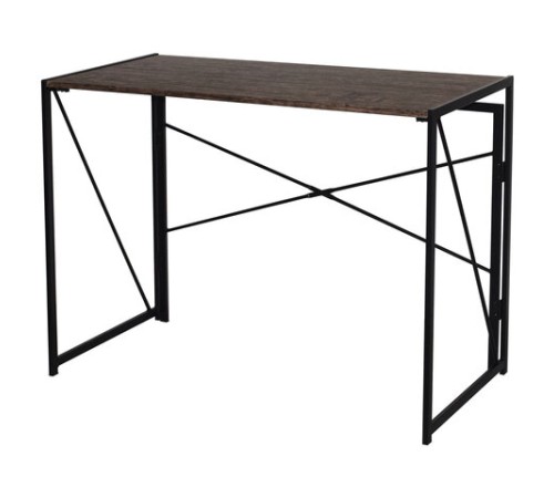 Стол на металлокаркасе BRABIX "LOFT CD-002", 1000х500х750 мм, складной, цвет морёный дуб, 641212 Стол на металлокаркасе BRABIX "LOFT CD-002", 1000х500х750 мм, складной, цвет морёный дуб, 641212