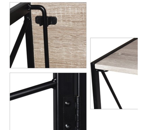 Стол на металлокаркасе BRABIX "LOFT CD-002", 1000х500х750 мм, складной, цвет дуб антик, 641213 Стол на металлокаркасе BRABIX "LOFT CD-002", 1000х500х750 мм, складной, цвет дуб антик, 641213