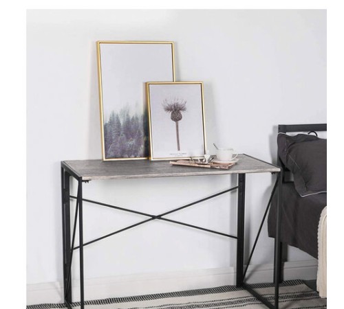 Стол на металлокаркасе BRABIX "LOFT CD-002", 1000х500х750 мм, складной, цвет дуб антик, 641213 Стол на металлокаркасе BRABIX "LOFT CD-002", 1000х500х750 мм, складной, цвет дуб антик, 641213