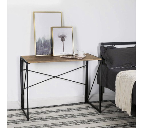 Стол на металлокаркасе BRABIX "LOFT CD-002", 1000х500х750 мм, складной, цвет дуб натуральный, 641214 Стол на металлокаркасе BRABIX "LOFT CD-002", 1000х500х750 мм, складной, цвет дуб натуральный, 641214