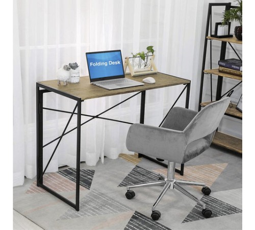 Стол на металлокаркасе BRABIX "LOFT CD-002", 1000х500х750 мм, складной, цвет дуб натуральный, 641214 Стол на металлокаркасе BRABIX "LOFT CD-002", 1000х500х750 мм, складной, цвет дуб натуральный, 641214