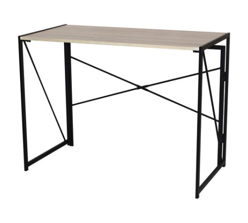 Стол на металлокаркасе BRABIX "LOFT CD-002", 1000х500х750 мм, складной, цвет дуб натуральный, 641214 Стол на металлокаркасе BRABIX "LOFT CD-002", 1000х500х750 мм, складной, цвет дуб натуральный, 641214