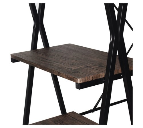 Стол на металлокаркасе BRABIX "LOFT CD-004", 1200х535х1110 мм, 3 полки, цвет морёный дуб, 641218 Стол на металлокаркасе BRABIX "LOFT CD-004", 1200х535х1110 мм, 3 полки, цвет морёный дуб, 641218