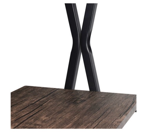 Стол на металлокаркасе BRABIX "LOFT CD-004", 1200х535х1110 мм, 3 полки, цвет морёный дуб, 641218 Стол на металлокаркасе BRABIX "LOFT CD-004", 1200х535х1110 мм, 3 полки, цвет морёный дуб, 641218