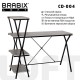 Стол на металлокаркасе BRABIX "LOFT CD-004", 1200х535х1110 мм, 3 полки, цвет дуб антик, 641219