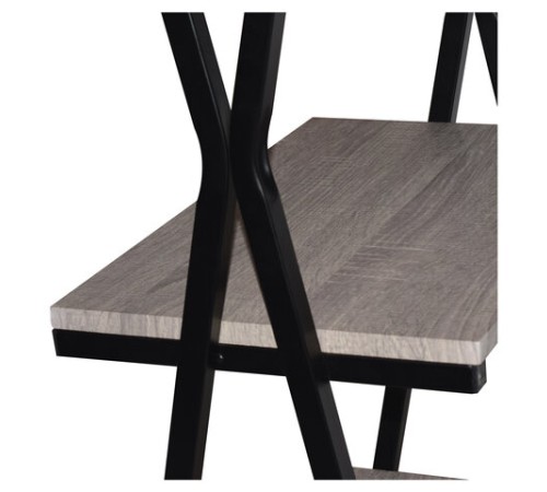 Стол на металлокаркасе BRABIX "LOFT CD-004", 1200х535х1110 мм, 3 полки, цвет дуб антик, 641219 Стол на металлокаркасе BRABIX "LOFT CD-004", 1200х535х1110 мм, 3 полки, цвет дуб антик, 641219