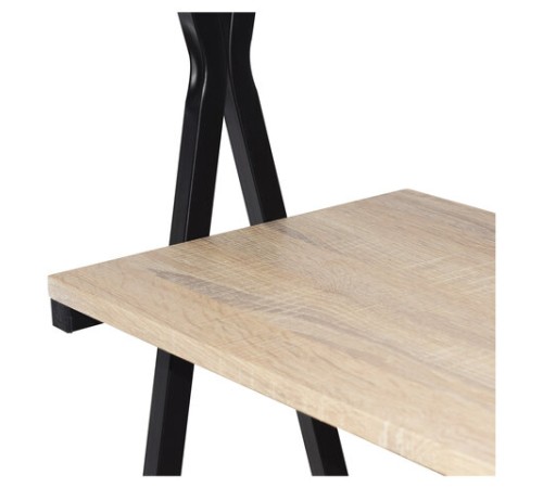 Стол на металлокаркасе BRABIX "LOFT CD-004", 1200х535х1110 мм, 3 полки, цвет дуб натуральный, 641220 Стол на металлокаркасе BRABIX "LOFT CD-004", 1200х535х1110 мм, 3 полки, цвет дуб натуральный, 641220