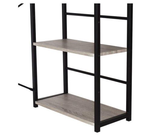 Стол на металлокаркасе BRABIX "LOFT CD-005", 1200х520х1200 мм, 3 полки, цвет дуб антик, 641222 Стол на металлокаркасе BRABIX "LOFT CD-005", 1200х520х1200 мм, 3 полки, цвет дуб антик, 641222
