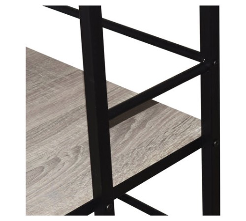 Стол на металлокаркасе BRABIX "LOFT CD-005", 1200х520х1200 мм, 3 полки, цвет дуб антик, 641222 Стол на металлокаркасе BRABIX "LOFT CD-005", 1200х520х1200 мм, 3 полки, цвет дуб антик, 641222