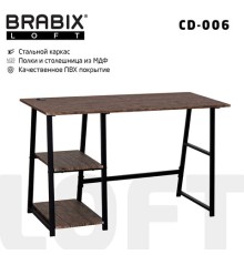 Стол на металлокаркасе BRABIX 