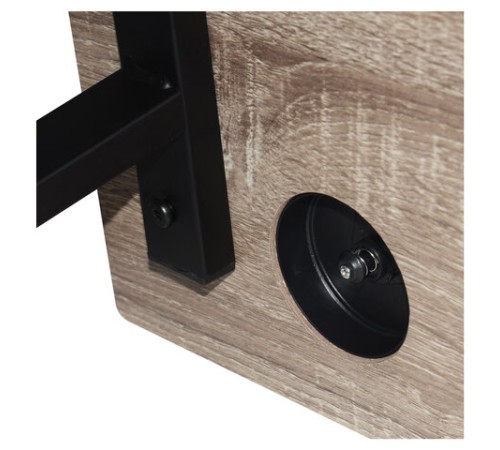 Стол на металлокаркасе BRABIX "LOFT CD-006", 1200х500х730 мм, 2 полки, цвет дуб антик, 641225 Стол на металлокаркасе BRABIX "LOFT CD-006", 1200х500х730 мм, 2 полки, цвет дуб антик, 641225