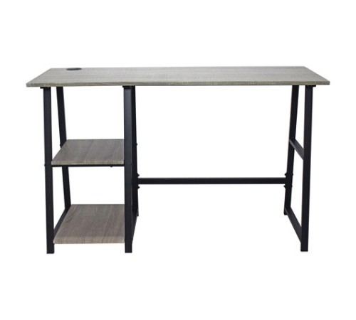 Стол на металлокаркасе BRABIX "LOFT CD-006", 1200х500х730 мм, 2 полки, цвет дуб антик, 641225 Стол на металлокаркасе BRABIX "LOFT CD-006", 1200х500х730 мм, 2 полки, цвет дуб антик, 641225