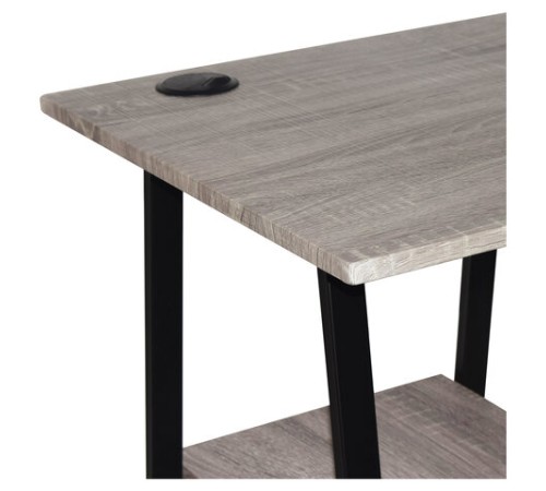 Стол на металлокаркасе BRABIX "LOFT CD-006", 1200х500х730 мм, 2 полки, цвет дуб антик, 641225 Стол на металлокаркасе BRABIX "LOFT CD-006", 1200х500х730 мм, 2 полки, цвет дуб антик, 641225