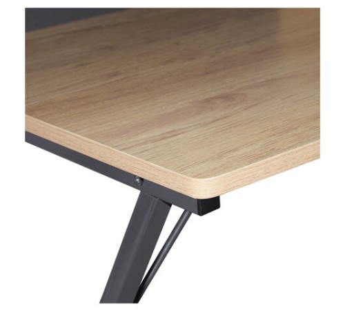 Стол на металлокаркасе BRABIX "LOFT CD-007", 800х500х840 мм, органайзер, комбинированный, 641227