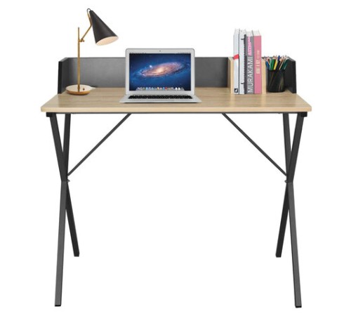Стол на металлокаркасе BRABIX "LOFT CD-007", 800х500х840 мм, органайзер, комбинированный, 641227