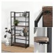 Стеллаж на металлокаркасе "BRABIX LOFT SH-001", 600х300х1250 мм, складной, цвет морёный дуб, 641228