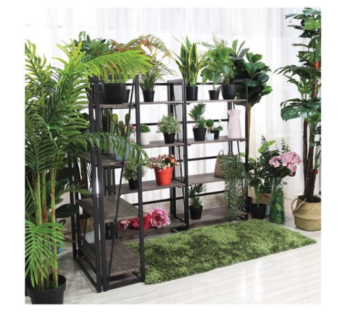 Стеллаж на металлокаркасе "BRABIX LOFT SH-001", 600х300х1250 мм, складной, цвет морёный дуб, 641228 Стеллаж на металлокаркасе "BRABIX LOFT SH-001", 600х300х1250 мм, складной, цвет морёный дуб, 641228