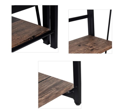 Стеллаж на металлокаркасе "BRABIX LOFT SH-001", 600х300х1250 мм, складной, цвет морёный дуб, 641228 Стеллаж на металлокаркасе "BRABIX LOFT SH-001", 600х300х1250 мм, складной, цвет морёный дуб, 641228