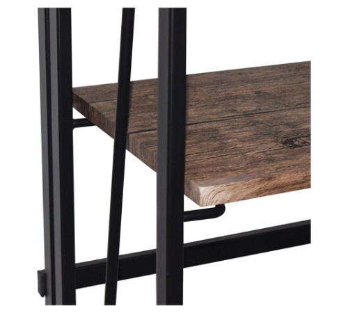 Стеллаж на металлокаркасе "BRABIX LOFT SH-001", 600х300х1250 мм, складной, цвет морёный дуб, 641228 Стеллаж на металлокаркасе "BRABIX LOFT SH-001", 600х300х1250 мм, складной, цвет морёный дуб, 641228
