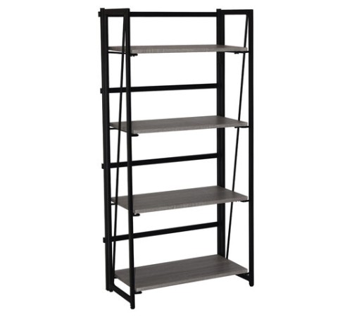 Стеллаж на металлокаркасе BRABIX "LOFT SH-001", 600х300х1250 мм, складной, цвет дуб антик, 641229 Стеллаж на металлокаркасе BRABIX "LOFT SH-001", 600х300х1250 мм, складной, цвет дуб антик, 641229