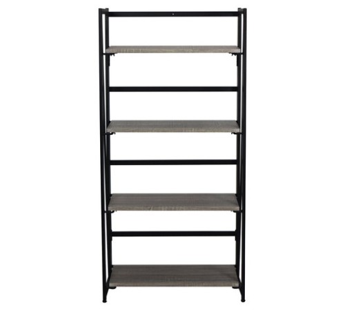 Стеллаж на металлокаркасе BRABIX "LOFT SH-001", 600х300х1250 мм, складной, цвет дуб антик, 641229 Стеллаж на металлокаркасе BRABIX "LOFT SH-001", 600х300х1250 мм, складной, цвет дуб антик, 641229