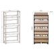 Стеллаж на металлокаркасе BRABIX "LOFT SH-001", 600х300х1250 мм, складной, цвет дуб антик, 641229