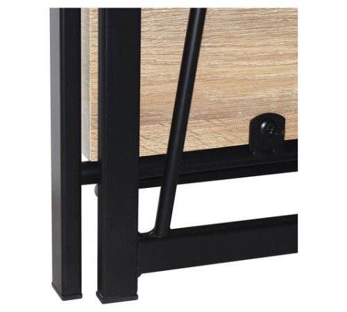 Стеллаж на металлокаркасе BRABIX "LOFT SH-001", 600х300х1250 мм, складной, цвет дуб натуральный, 641230 Стеллаж на металлокаркасе BRABIX "LOFT SH-001", 600х300х1250 мм, складной, цвет дуб натуральный, 641230