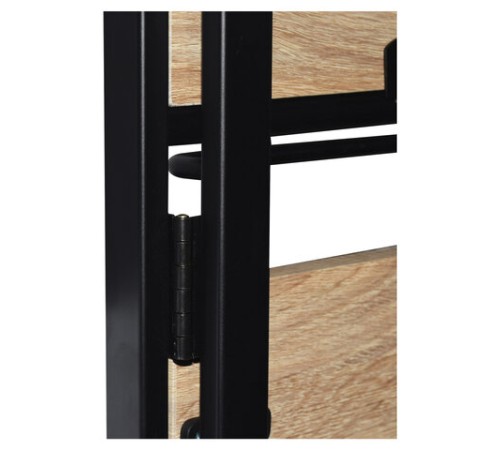Стеллаж на металлокаркасе BRABIX "LOFT SH-001", 600х300х1250 мм, складной, цвет дуб натуральный, 641230 Стеллаж на металлокаркасе BRABIX "LOFT SH-001", 600х300х1250 мм, складной, цвет дуб натуральный, 641230