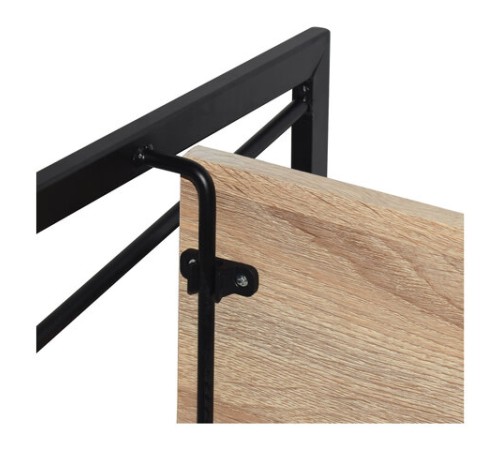 Стеллаж на металлокаркасе BRABIX "LOFT SH-001", 600х300х1250 мм, складной, цвет дуб натуральный, 641230 Стеллаж на металлокаркасе BRABIX "LOFT SH-001", 600х300х1250 мм, складной, цвет дуб натуральный, 641230