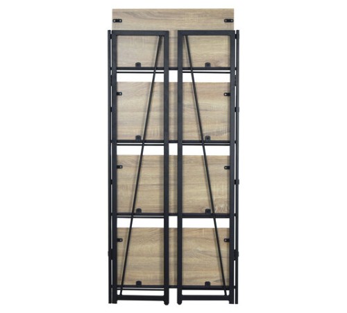 Стеллаж на металлокаркасе BRABIX "LOFT SH-001", 600х300х1250 мм, складной, цвет дуб натуральный, 641230 Стеллаж на металлокаркасе BRABIX "LOFT SH-001", 600х300х1250 мм, складной, цвет дуб натуральный, 641230